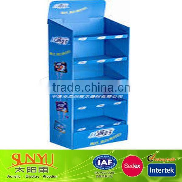 4 tier floor stand acrylic cosmetic display