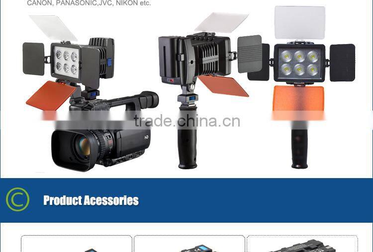 China supplier LED-5010A 6 led bulbs led video lamp for Canon dslr 7D Mark II
