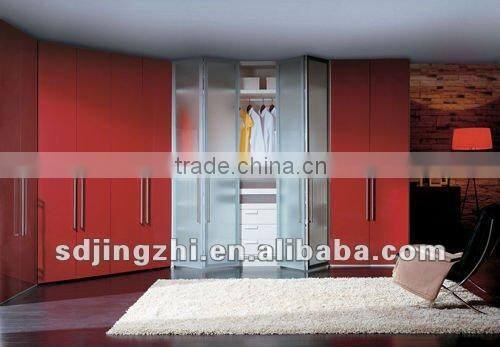 Modern red acrylic wardrobe