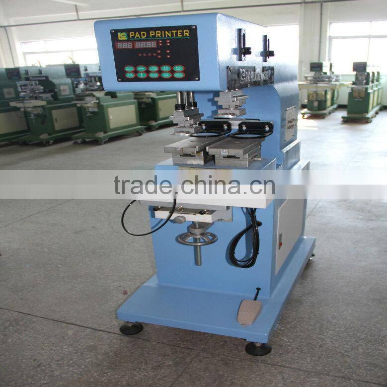 Double head Sealed Cup Single pad printer Automatic pad printing machine LC-PM1-100/2T