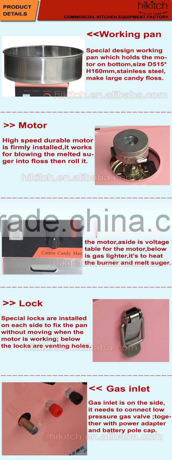 Hot Commercial Sugar manufacturing automatic cotton candy floss machine for sale