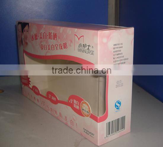 plastic window paper box