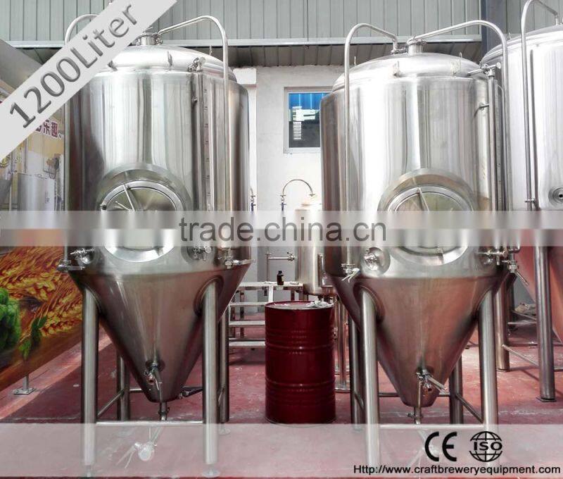Insulated 6000L cone cylindrical industrial beer fermenter
