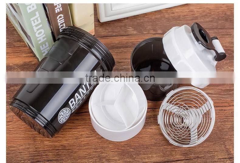Beauchy 2016 OEM logo shaker bottle BPA free sport bottle PP plastic shaker bottle