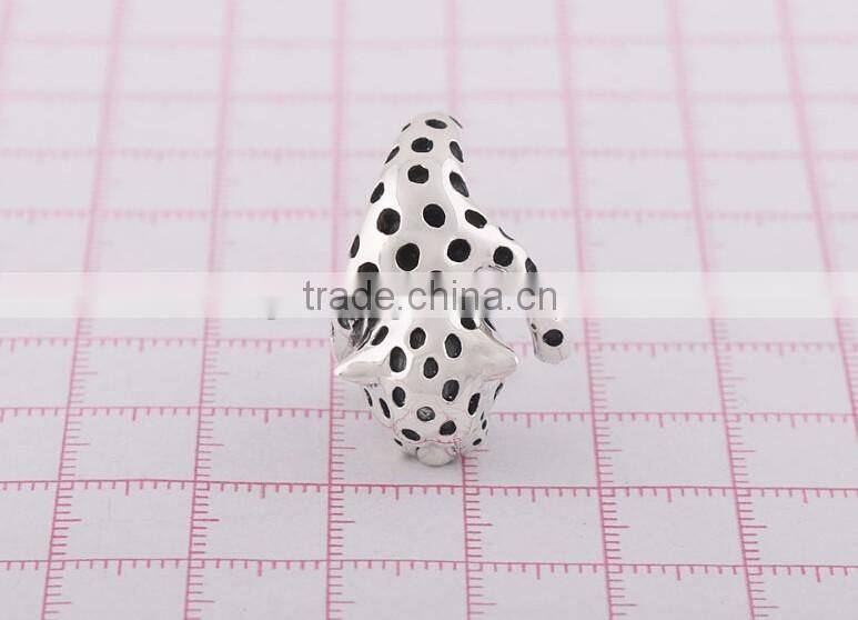 5925 Silver Ring Diamond New Design Spot Leopard Silver Ring