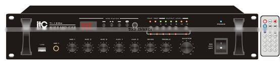 ITC TI-60U Series PA Sound System Used 5 Zone Mixer Amplifier with USB