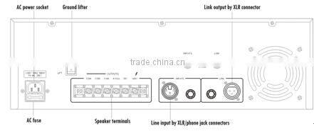 ITC T-6350 Series 350W 500W 650W Mono Public Address Sound Power Amplifier