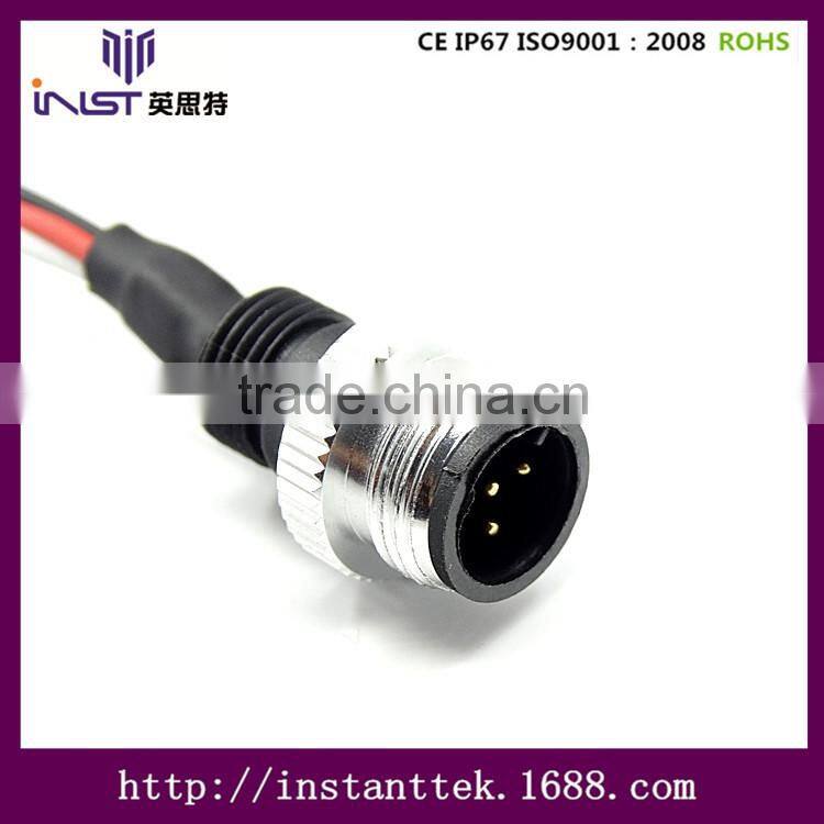 INST plastic m12 4pin connector
