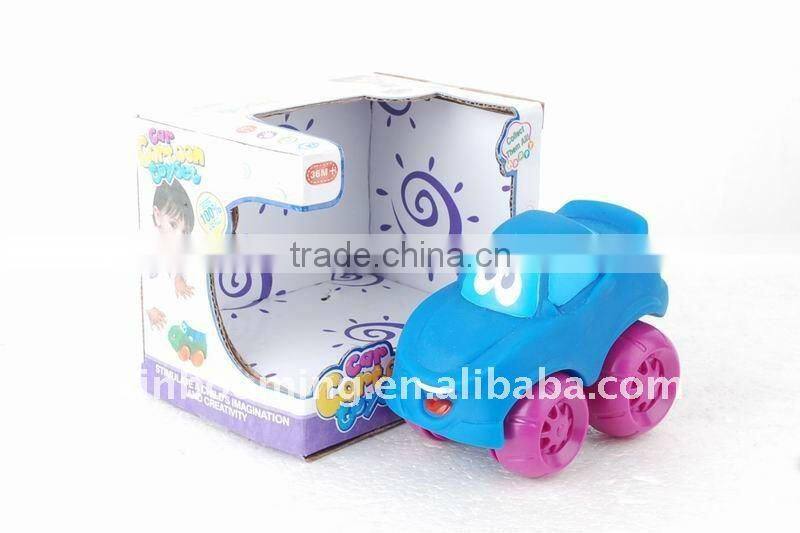 Promotional Gift Kids Rubber Cartoon Car Toys