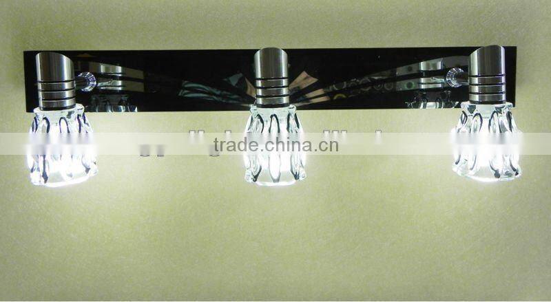 3 light aluminum decorate mirror lamp/light with shade