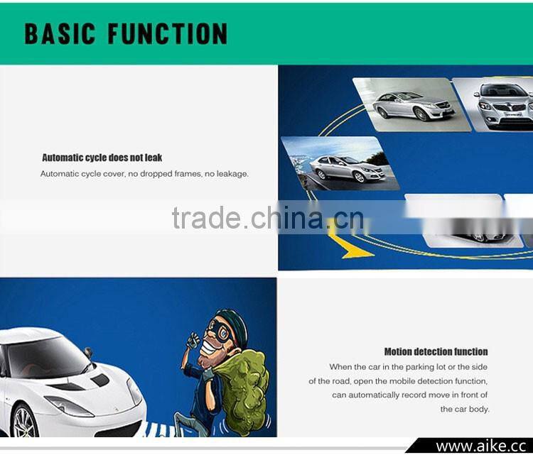 Dual lens Car DVR Dual Lens Car Black Box 2.0"TFT Full HD1080P External lens 720*480P With G-sensor Video recorder