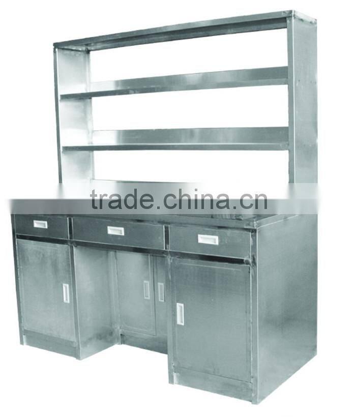 Stainless steel hospital cupboard