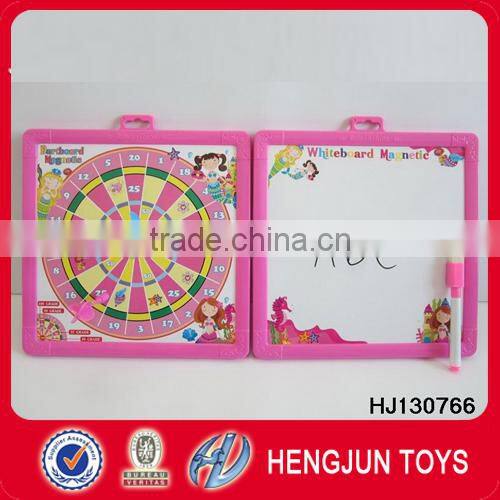 EN71/HR4040/7P magnetic dart board game with drawing board