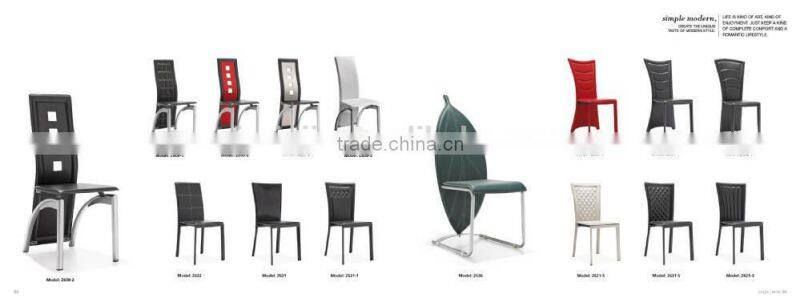 Z652-1 Modern Black Leather Dining Chair