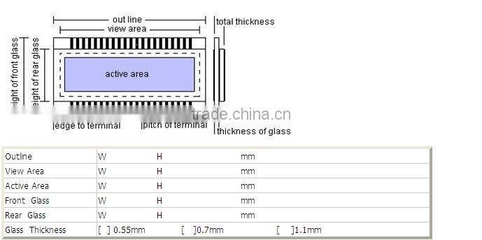 Custom TN LCD Display speedmeter