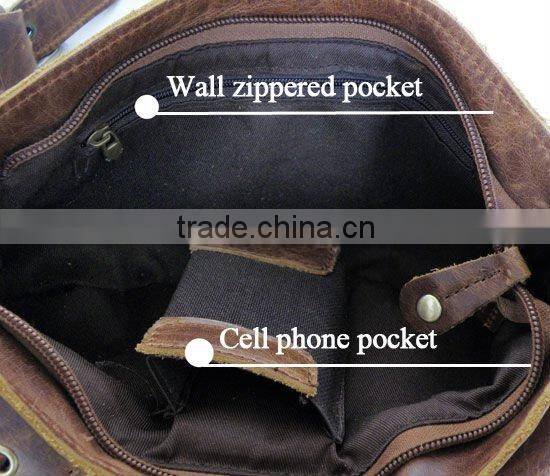 Vintage Leather Popular Unique Design Men's Fanny Waist Pack Purse