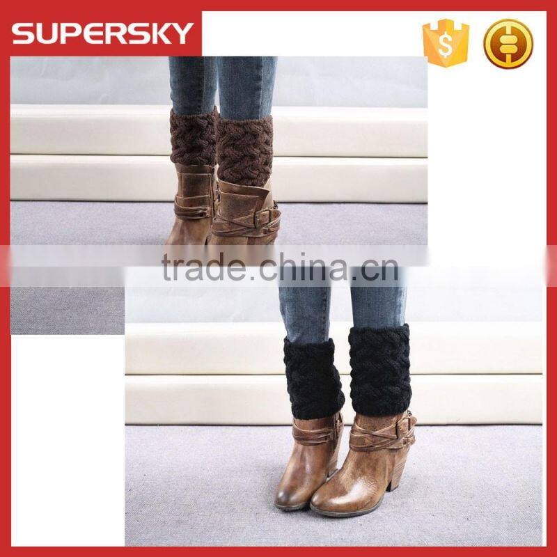F255 twisty knit pattern crochet boot cuff/wave pattern havd made cute boot cuff