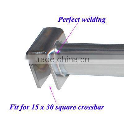 Chrome clothes display straight hanging rod