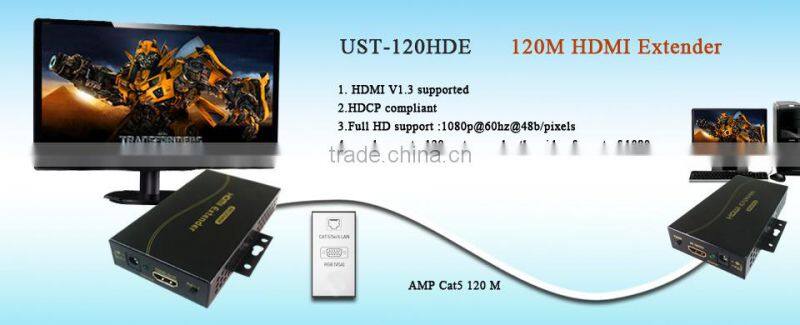 120M HD Extender over Cat5e/6 up to 1080p support 3D