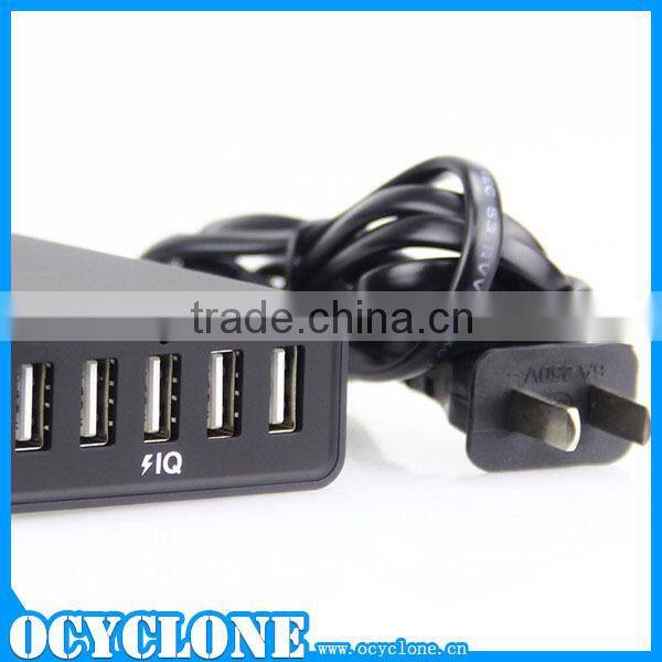 5-Port USB Smart Charging Station with Intelligent Charging IC for iphone