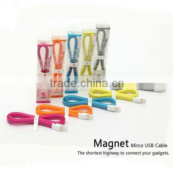 Colorful noodle flat usb data charger cable for nexus for all kinds of android smart phones