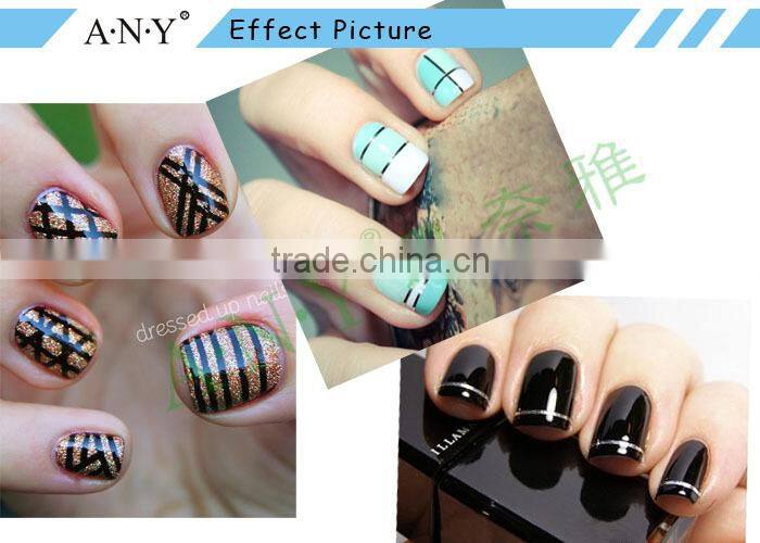 ANY Nail Beauty Curing Decorative Sticker 24M Long Light Blue Plastic Nail Tape DIY