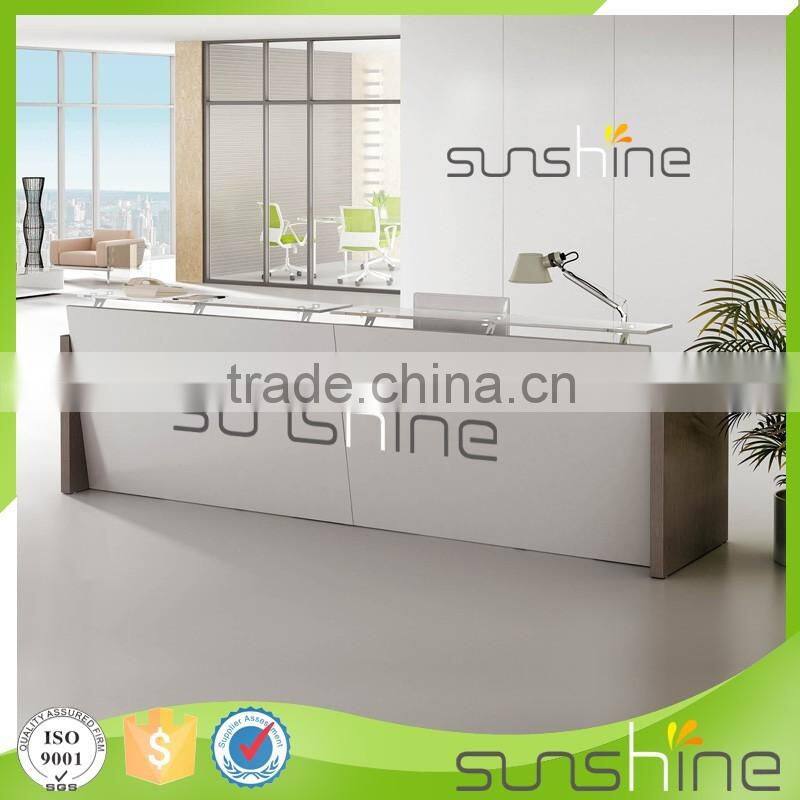 YS-RCT04 2016 fantastic newest luxury white color fitness center reception desk