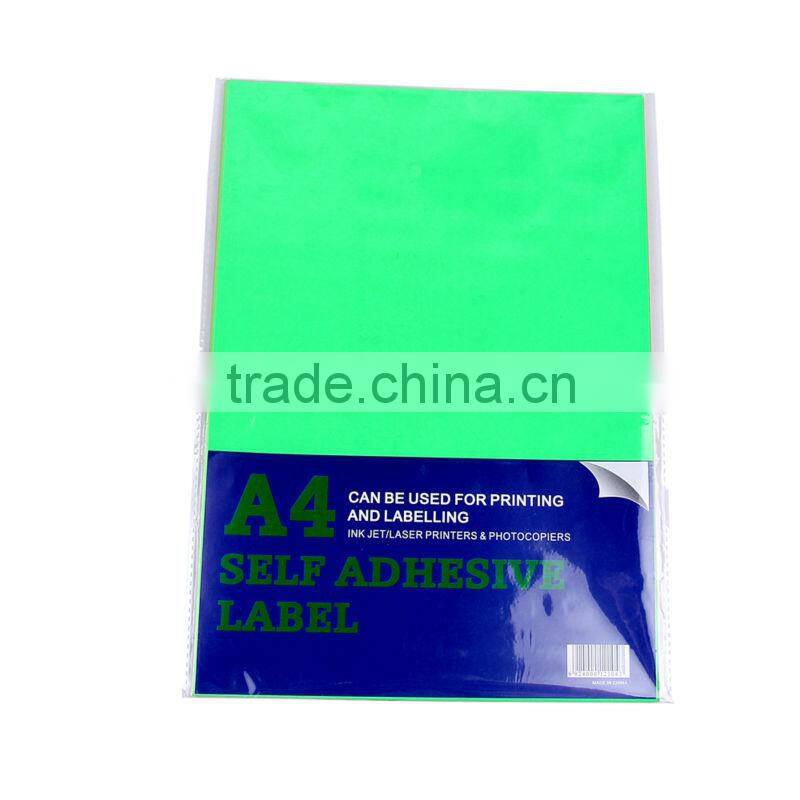 2014 Best sale Best price A4 custom self adhesive label for sample