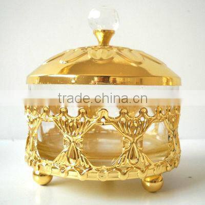 2013 Hot selling stocked glass cup with lid S324