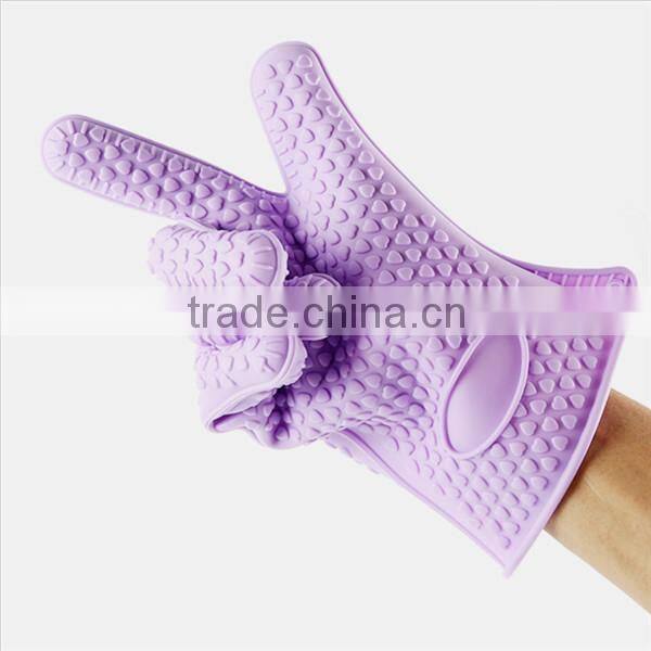 Hot sale heat resistant silicone bbq gloves