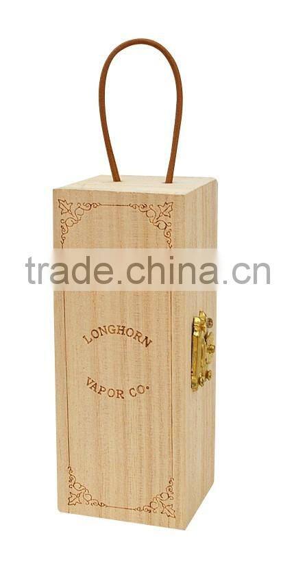 Cheap wooden wine bottle box wooden wine box single bottle wine box