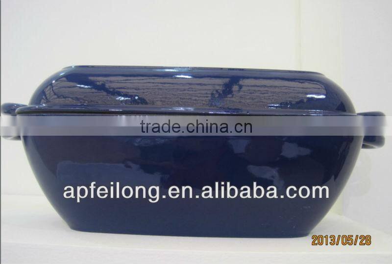 cast iron enamel griddle and roaster