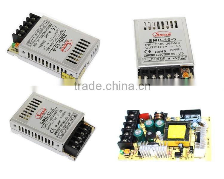 Ultra Thin 10W 5VDC 5A Switch Power Supply With CE ROHS Approved
