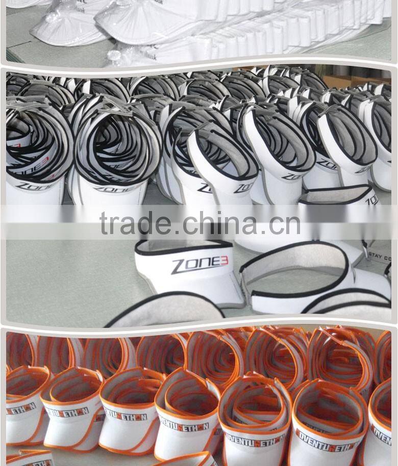 Promotional outdoor sport sun protection red visor hats