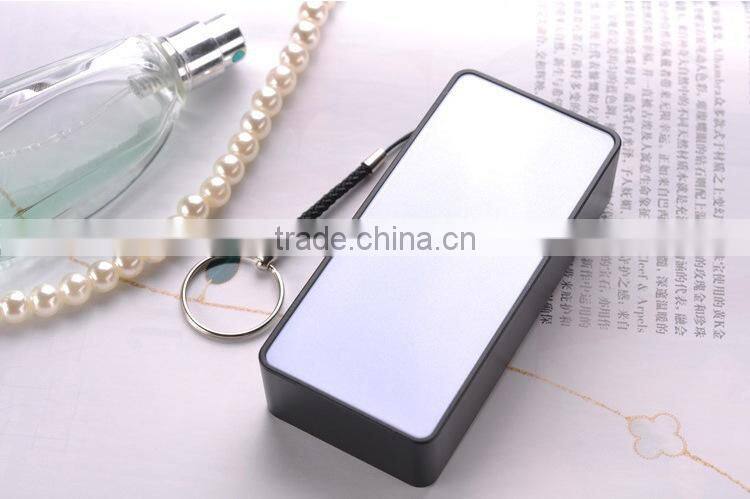Slim keychain style portable usb charger power bank 5200mah
