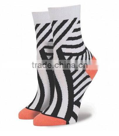Winter Warm Blue Black Toe Womens Unisex Footie Custom Combed Cotton Socks