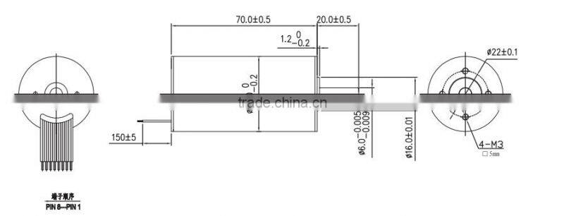 80w 24v 36v 36mm dc motor high rpm and torque small electric motors