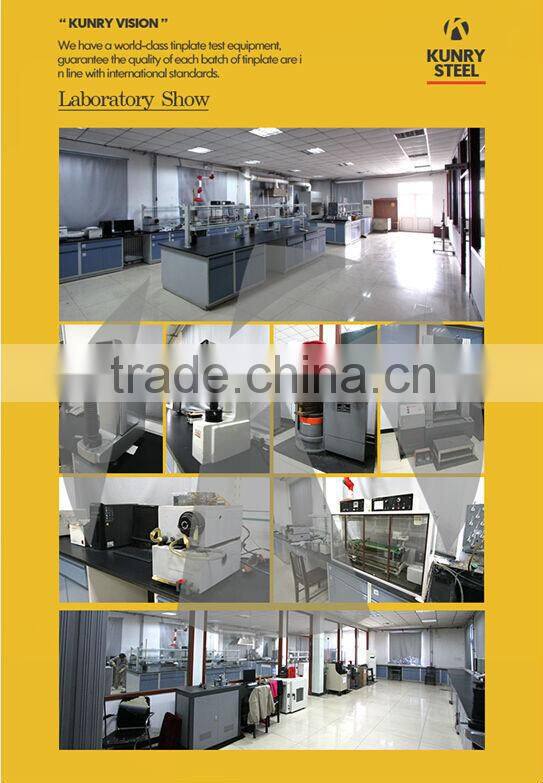 Tinplate bright surface for macking square oil cans.