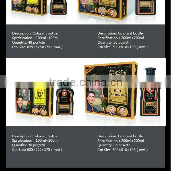 private label 200ml bottle size black hair color dye shampoo factory