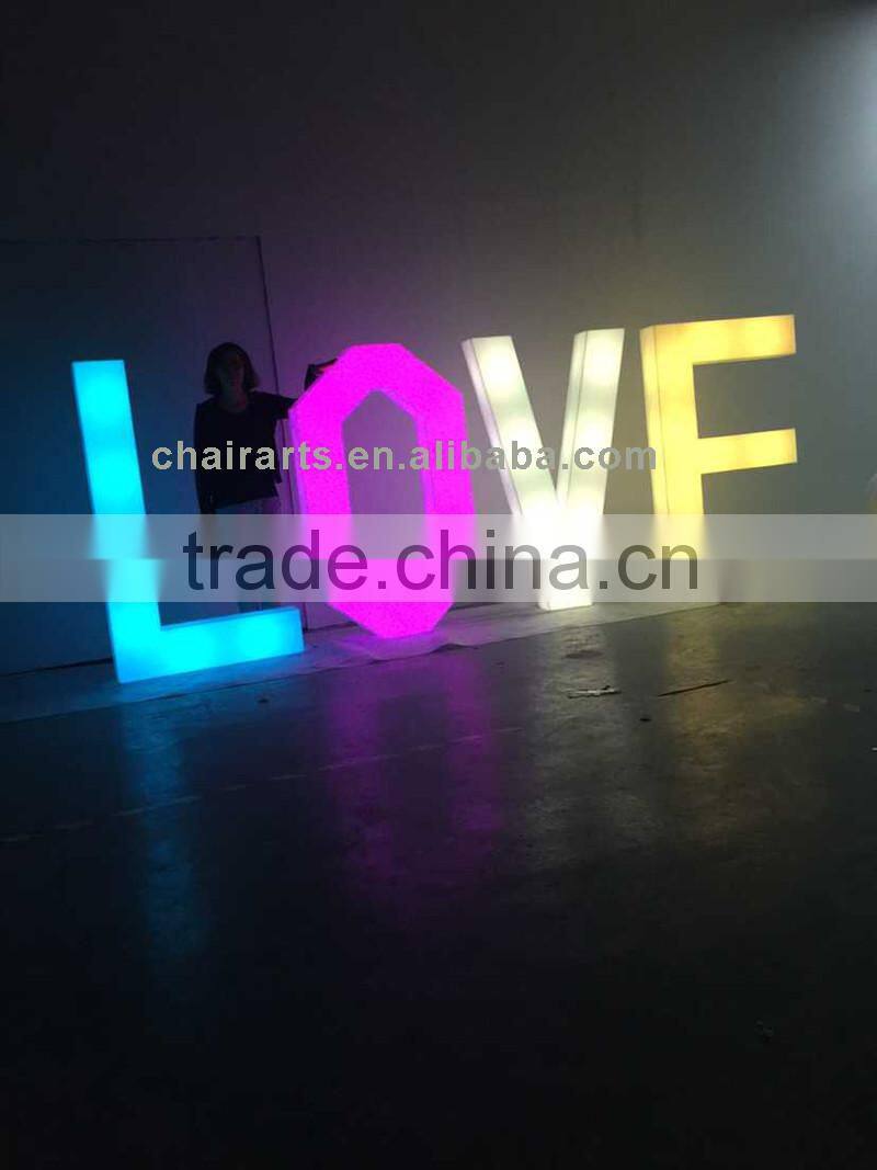 Remote Control LED Acrylic Light Up Light Letters For Sign