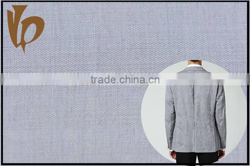 88%linen and 12%tencel interwoven plain dyed fabric for making shirt