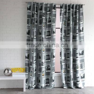 Curtain microfiber window curtain eyelet