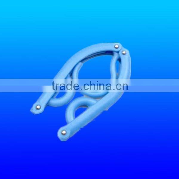 Plastic folding clothes drying rack/hanger