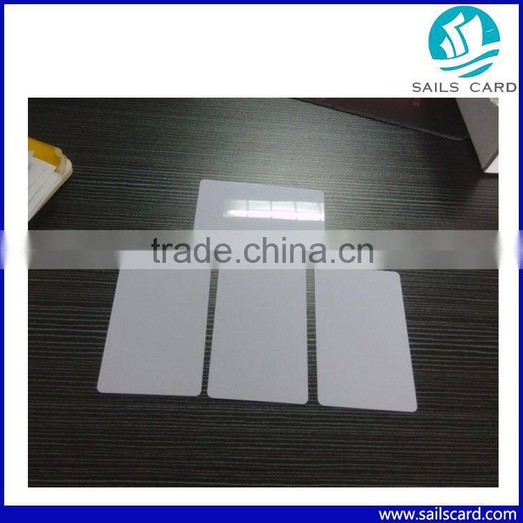 Thermal printer blank white plain plastic pvc id card printing