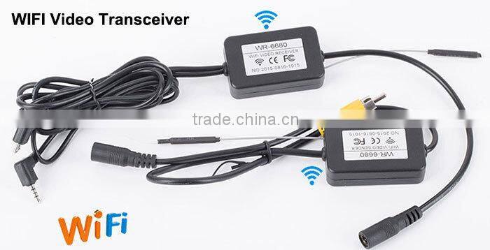 wifi wireless 2.4G 4.3inch wire free one second startup waterproof HD car rearview mirror