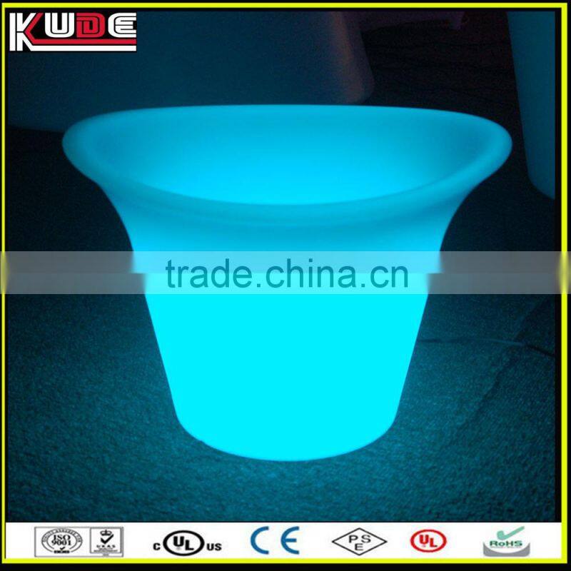 16 color changing luminous plastic beer rechargeable led ice bucket for party