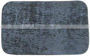 2014 high qulity polyester fiber plain bathroom door mat