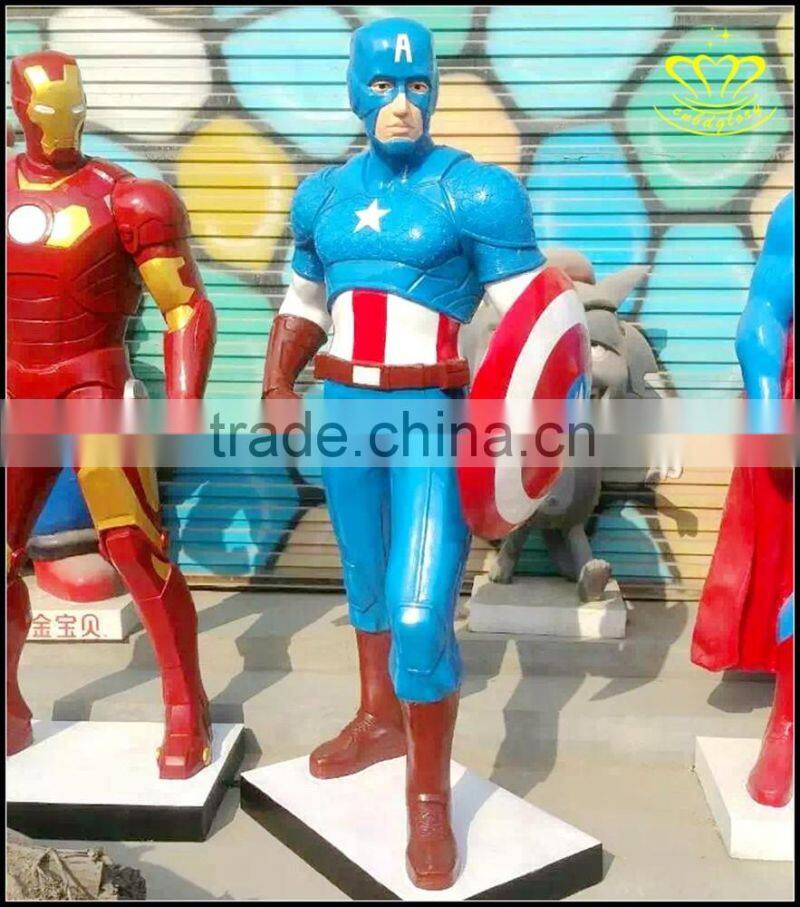 FRP movie characters spider man outdoor landscape decorative sculpture