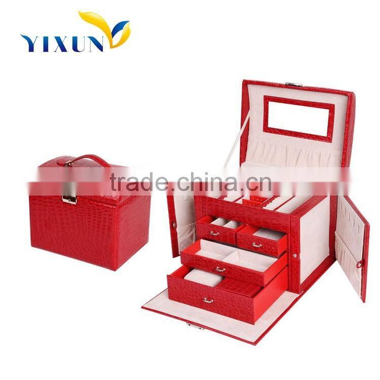 Beautiful Faux leather jewelry display box