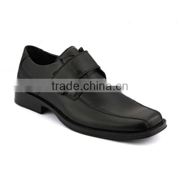 Black Bull Leather PU outsole men's business casual leather shoes flat shoes gentleman microfiber pattern